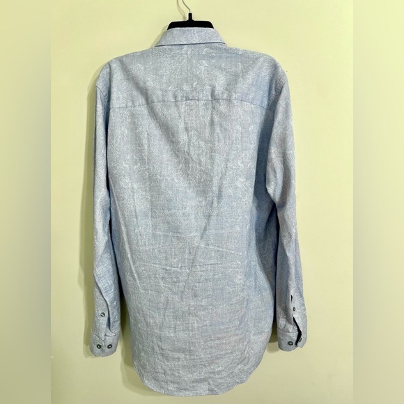 EIGHT‎ X PREMIUM Men’s Embroidered Button Down Paisley Blue Buckle Exclusive M - Picture 11 of 16